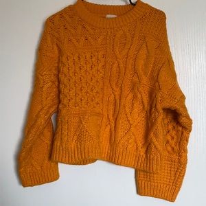 H&M Mixed Media Sweater